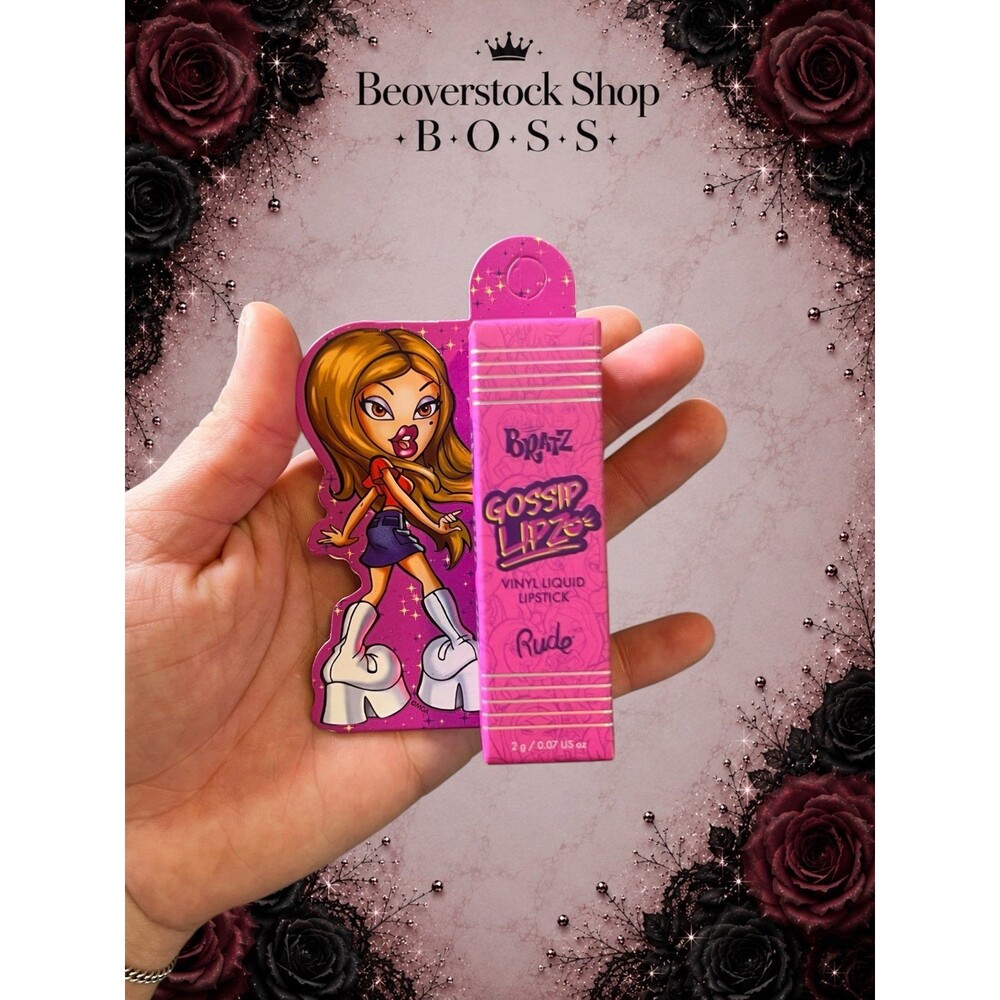 New in box Bratz x Rude Cosmetics Gossip Lipz Vinyl Liquid Lipstick Hush Hush